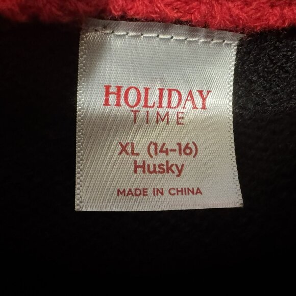 Ugly Christmas Sweater Feliz Navidad Santa Sunglasses Snowflakes Unisex S-M-L - Picture 5 of 6